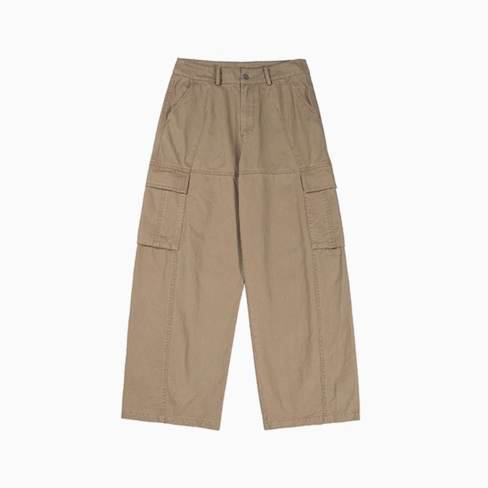 casual wide khaki pants N4477 - NNine