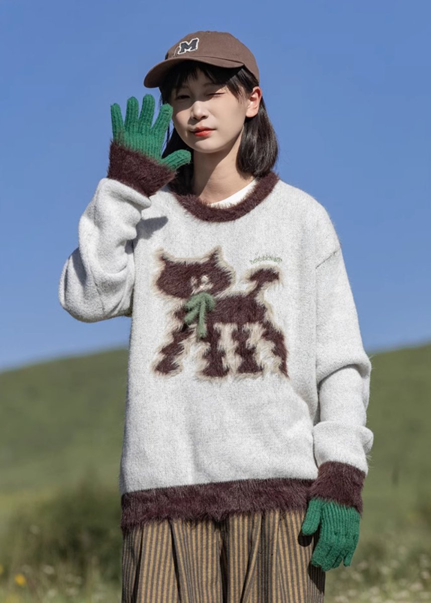cat mink sweater N4513 - NNine