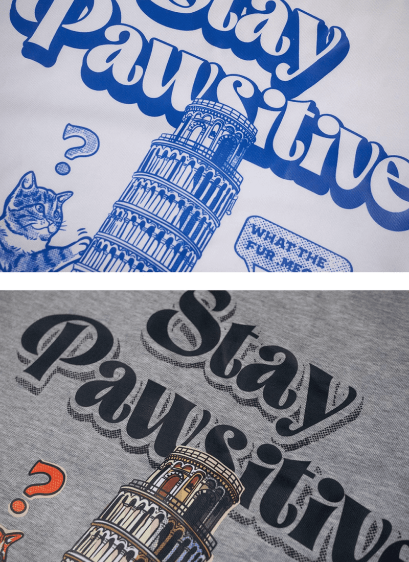 Cat tower print T-shirt N5268 - ファッション通販 NNine(ナイン)