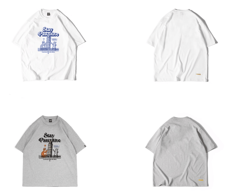 Cat tower print T-shirt N5268 - ファッション通販 NNine(ナイン)