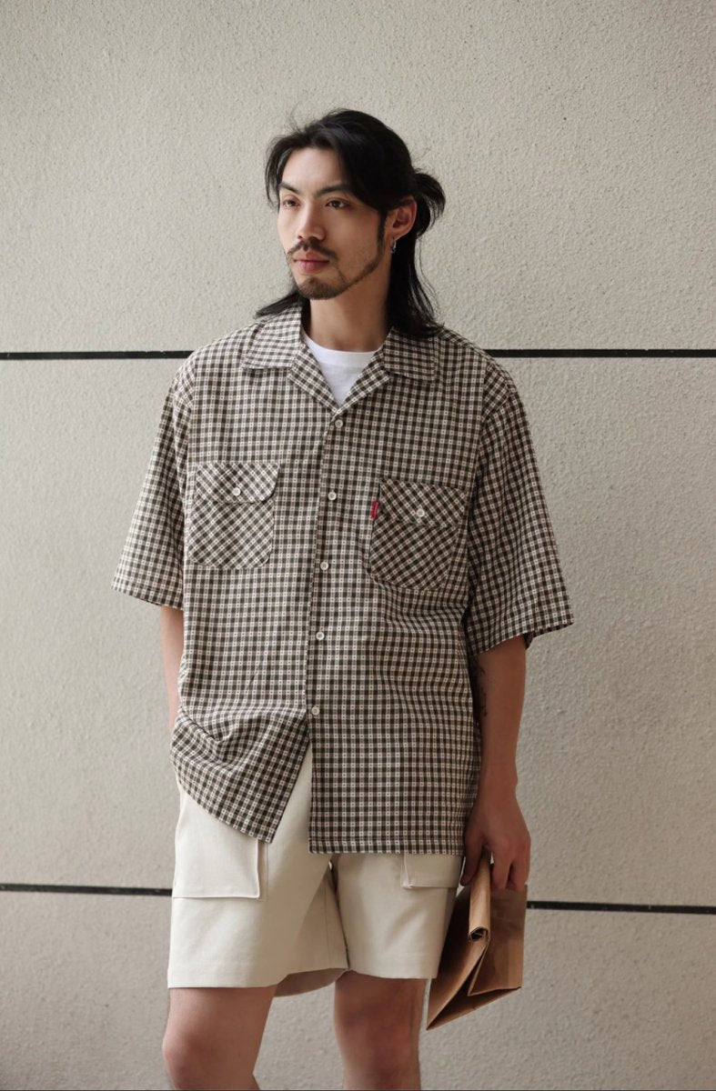 check cuban collar shirt / キューバシャツ N4004 - NNine