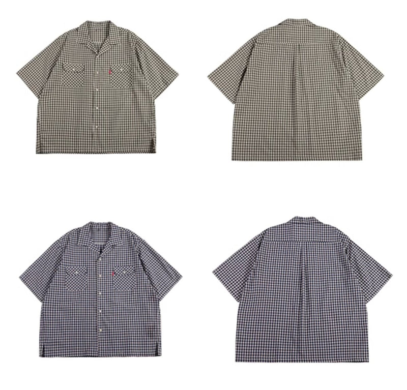 check cuban collar shirt / キューバシャツ N4004 - NNine