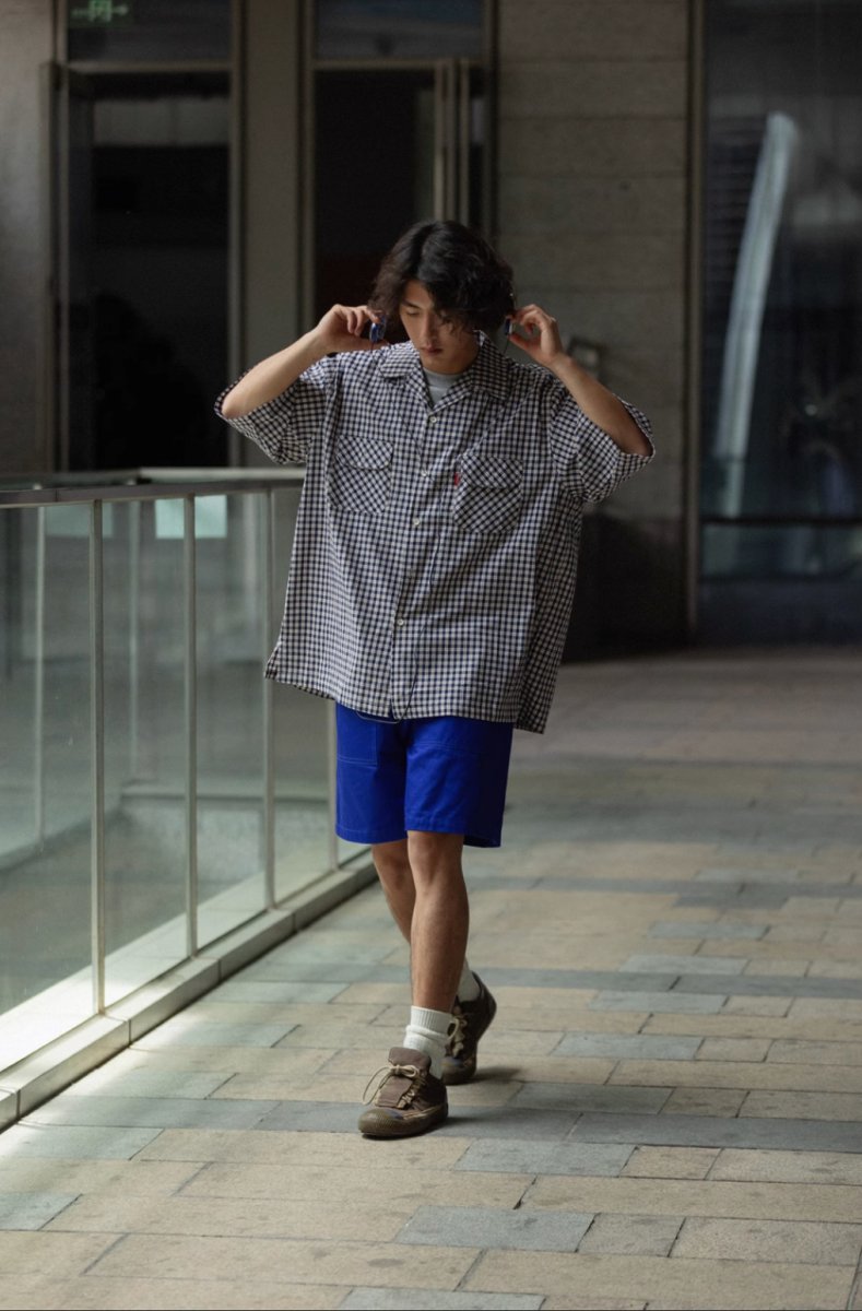 check cuban collar shirt / キューバシャツ N4004 - NNine