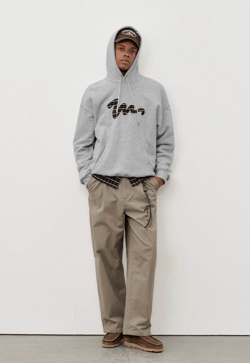 Check logo hoodie N5842 - ファッション通販NNine（ナイン）