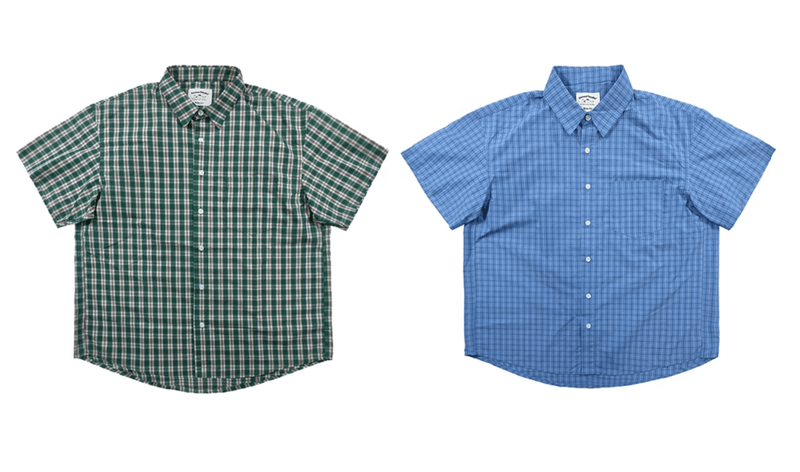Check Shirt Cotton Loose Fit / チェックシャツ 半袖 コットン ゆったり レトロ N5319 - ファッション通販 NNine(ナイン)