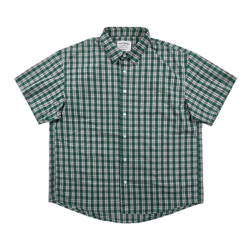 Check Shirt Cotton Loose Fit / Check Shirt Short Sleeve Cotton