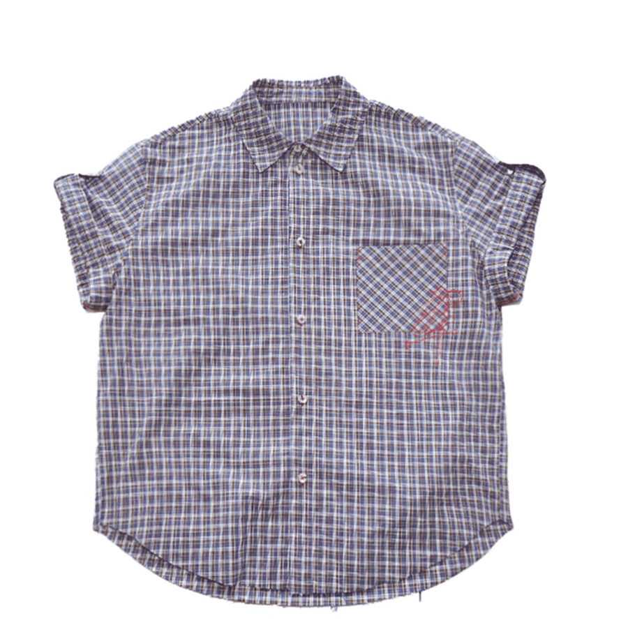 トップス GIUNON puff sleeve check shirt giunon puff sleeve check shirt シャツ