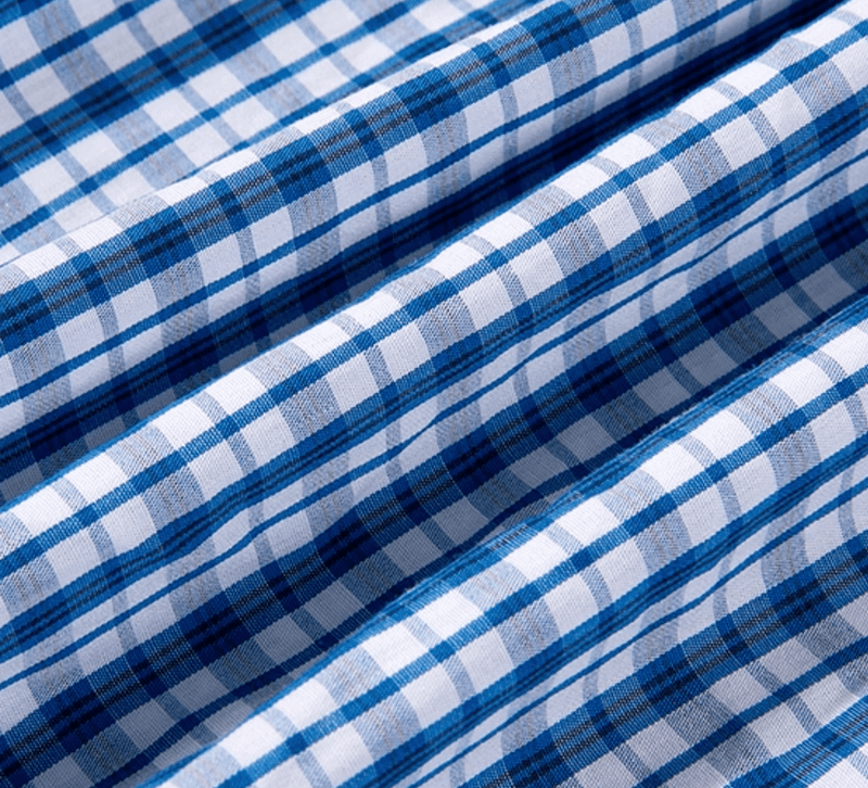 Checked long - sleeved shirt N5672 - ファッション通販NNine（ナイン）