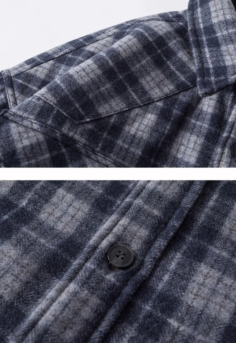 【中綿入り】checked quilted shirt jacket / N4636 - NNine