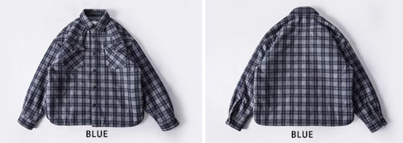 【中綿入り】checked quilted shirt jacket / N4636 - NNine