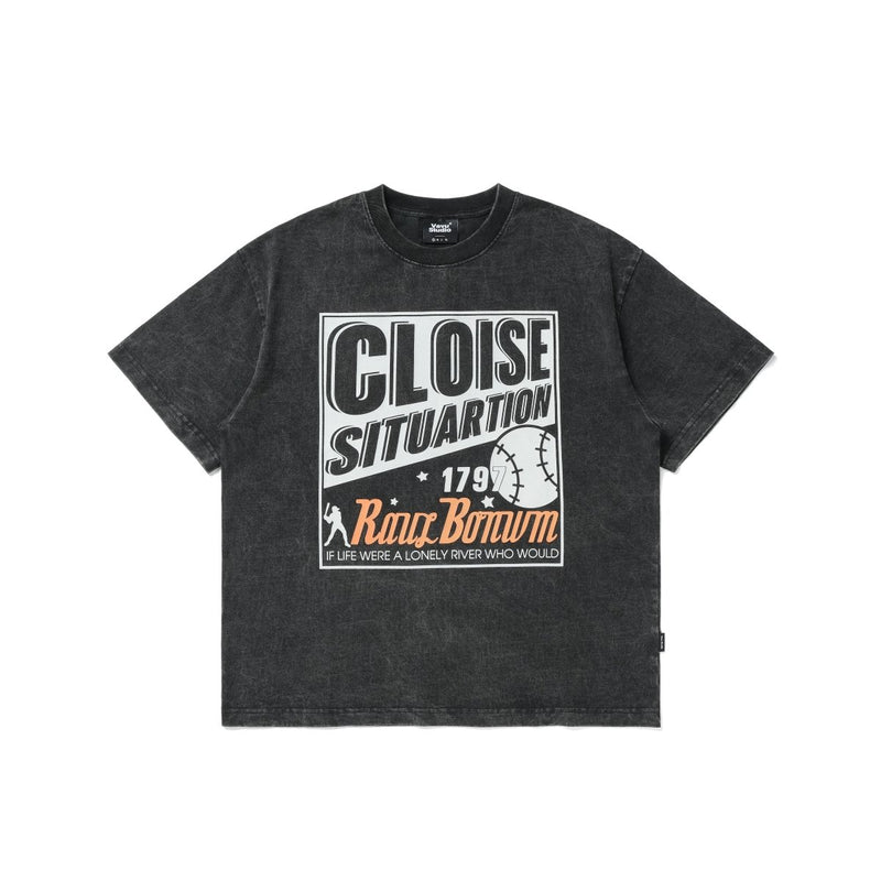 Classic Baseball Print T - Shirt N3599 - NNine