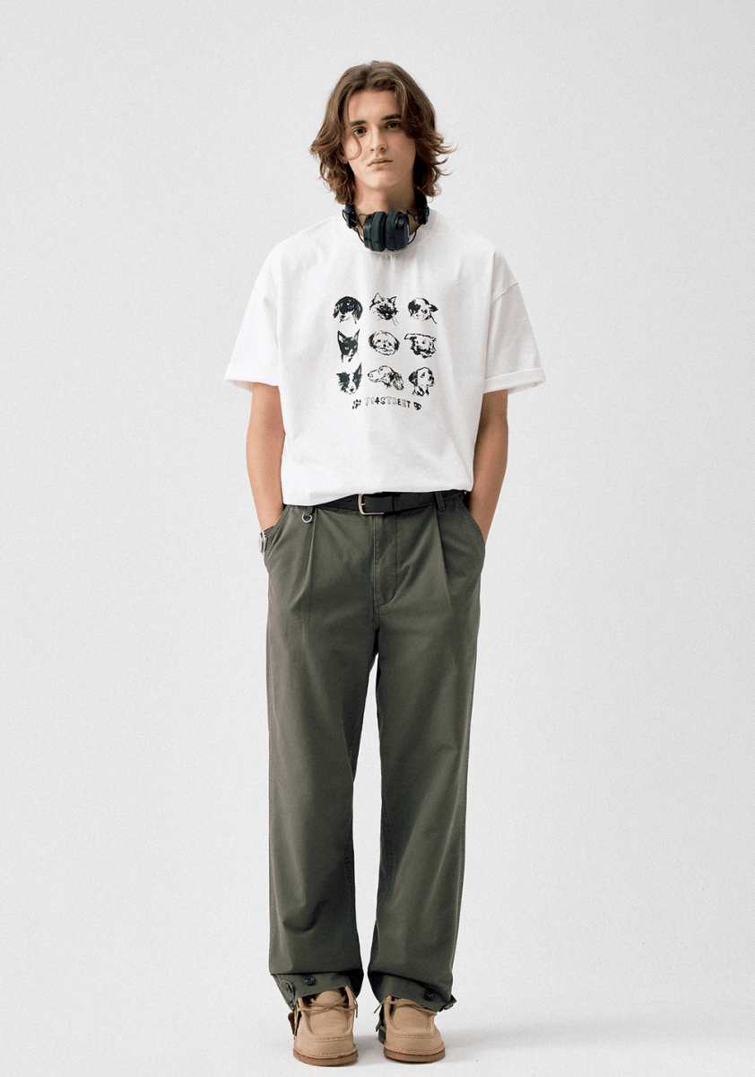 classic straight pants N4822 - NNine