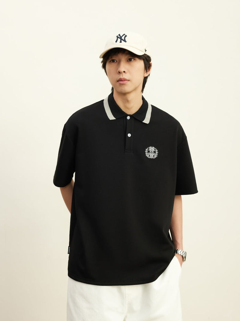 College style functional polo shirt / カレッジ風ポロシャツ N3744 - NNine
