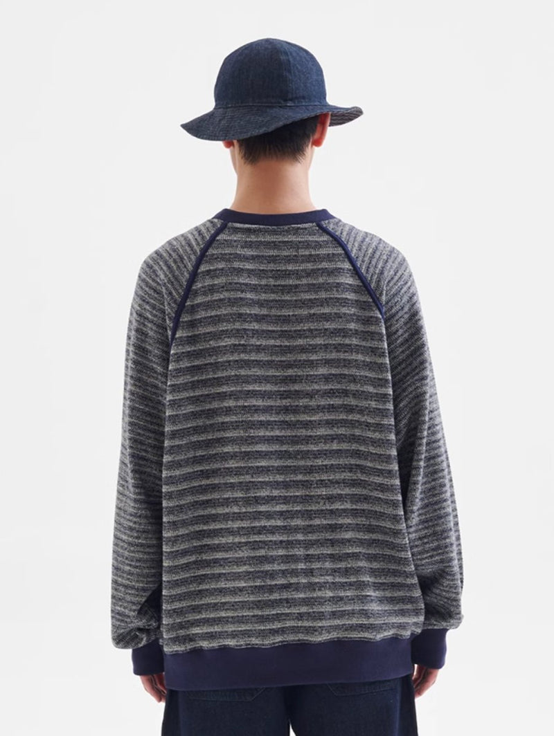 contrast border knit / 高密度編みニットセーター N4343 - NNine