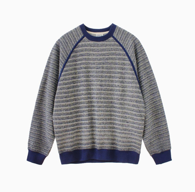 contrast border knit / 高密度編みニットセーター N4343 - NNine