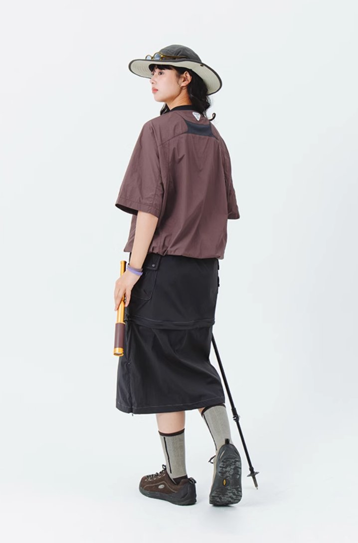 【冷感性】Cool antibacterial patchwork T - shirt N3902 - NNine