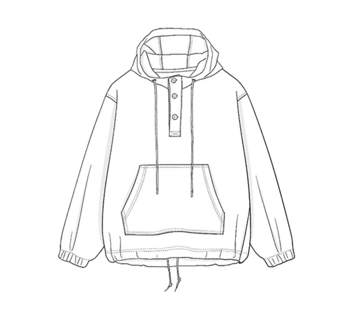 corduroy hoodie / ドローコード付きコーデュロイフーディ N4402 - NNine