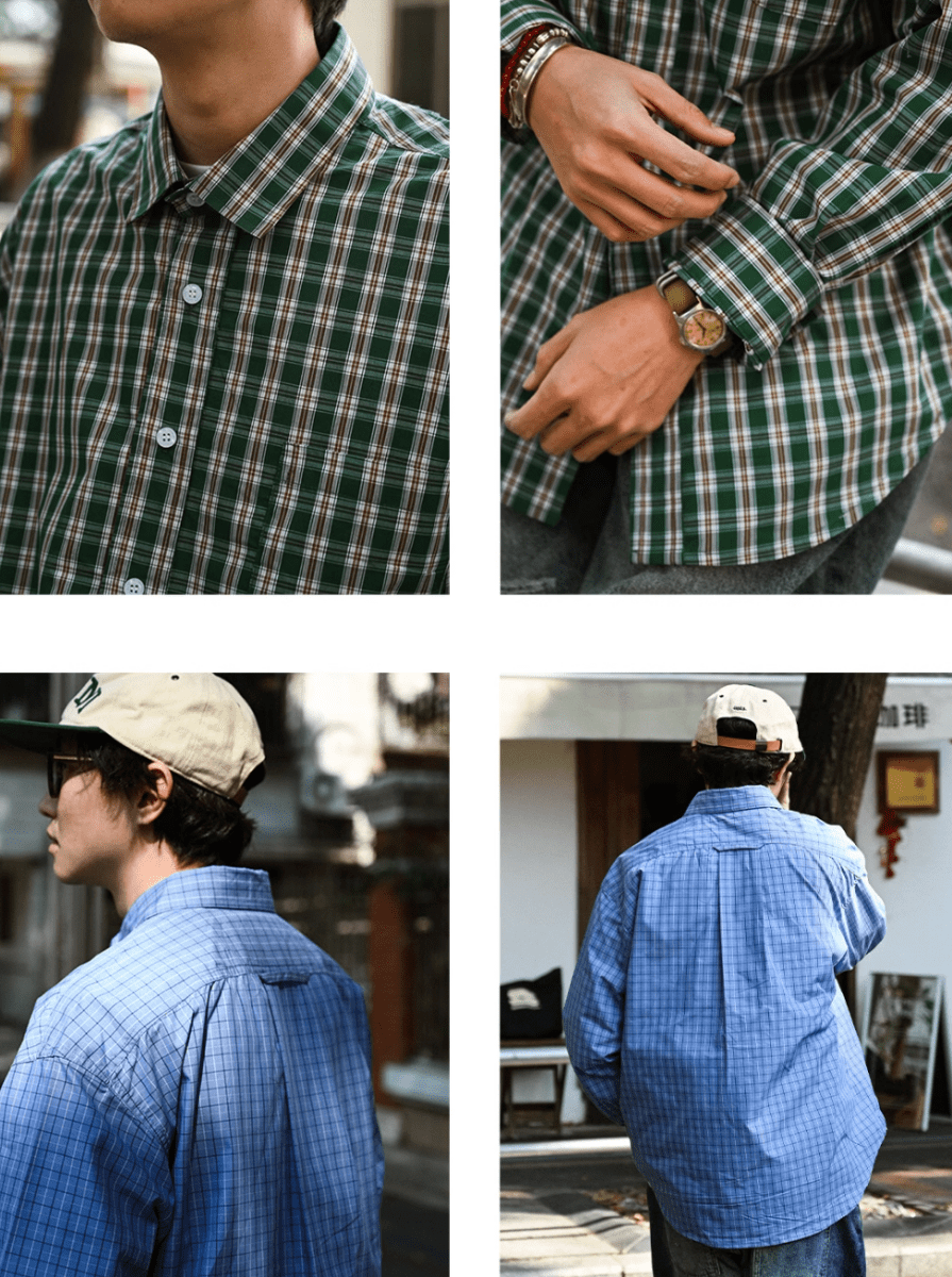 cotton check shirt N5102 - ファッション通販 NNine(ナイン)