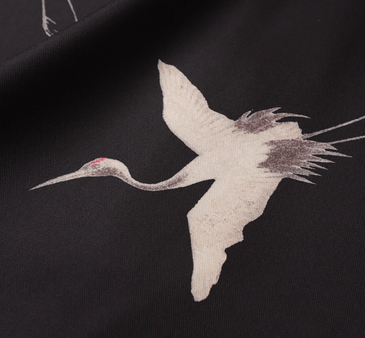 クレーンプリントオープンカラーシャツ メンズ レディース 鶴柄 開襟 / Crane Print Open Collar Shirt N5445 - メンズファッション通販 NNine(ナイン)