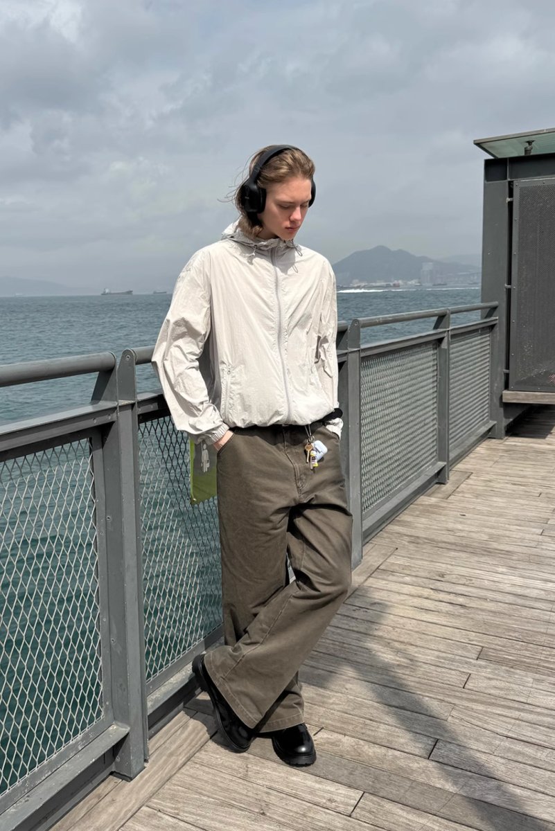 dark brown straight pants / ソリッドカラーワークパンツ N3880 - NNine