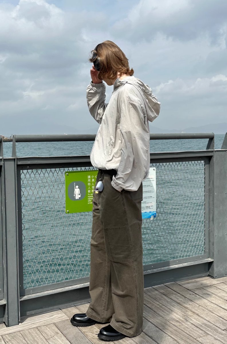 dark brown straight pants / ソリッドカラーワークパンツ N3880 - NNine