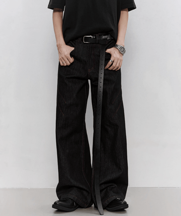 ‼️希少‼️NeREMID ボタンフライリジットデニムパンツ ブラック 希少‼️NeREMID ボタンフライリジットデニムパンツ ブラック - メルカリ