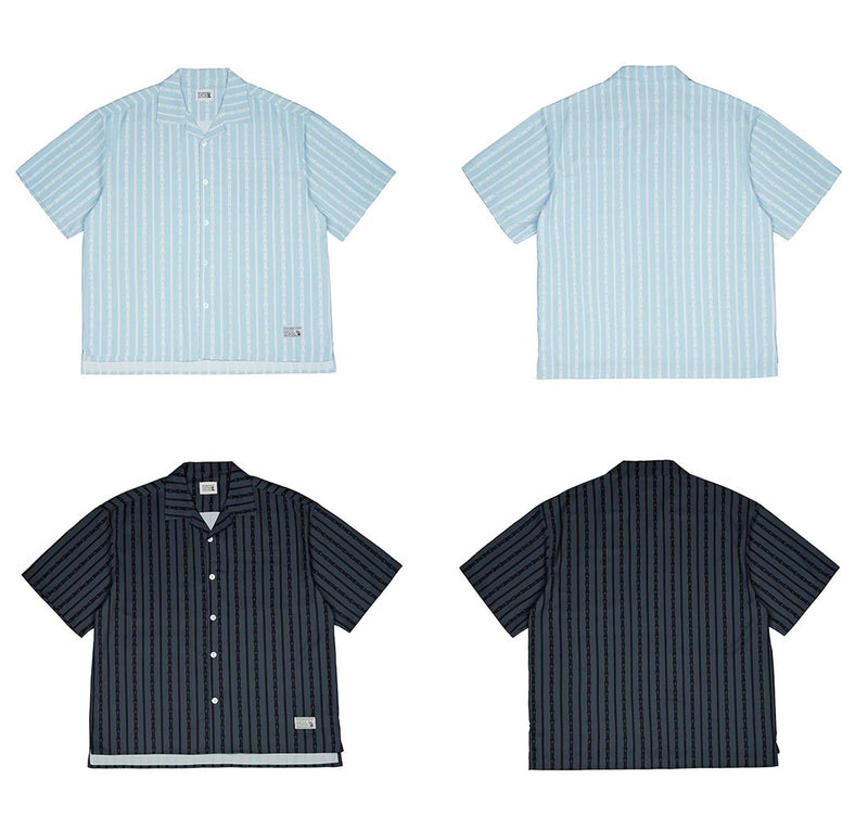 design striped aloha shirt N3515 - NNine