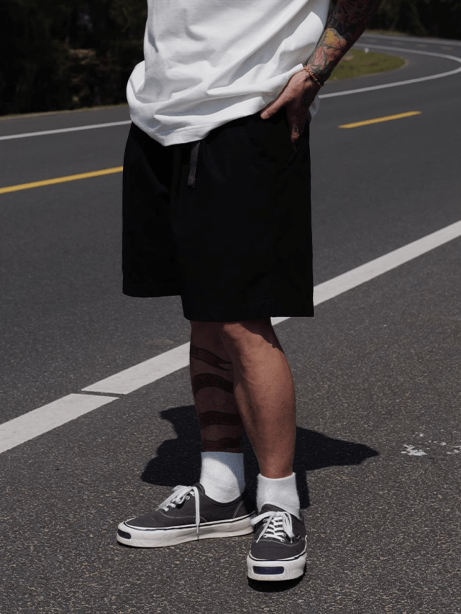 diagonal zip shorts N5212 - ファッション通販 NNine(ナイン)