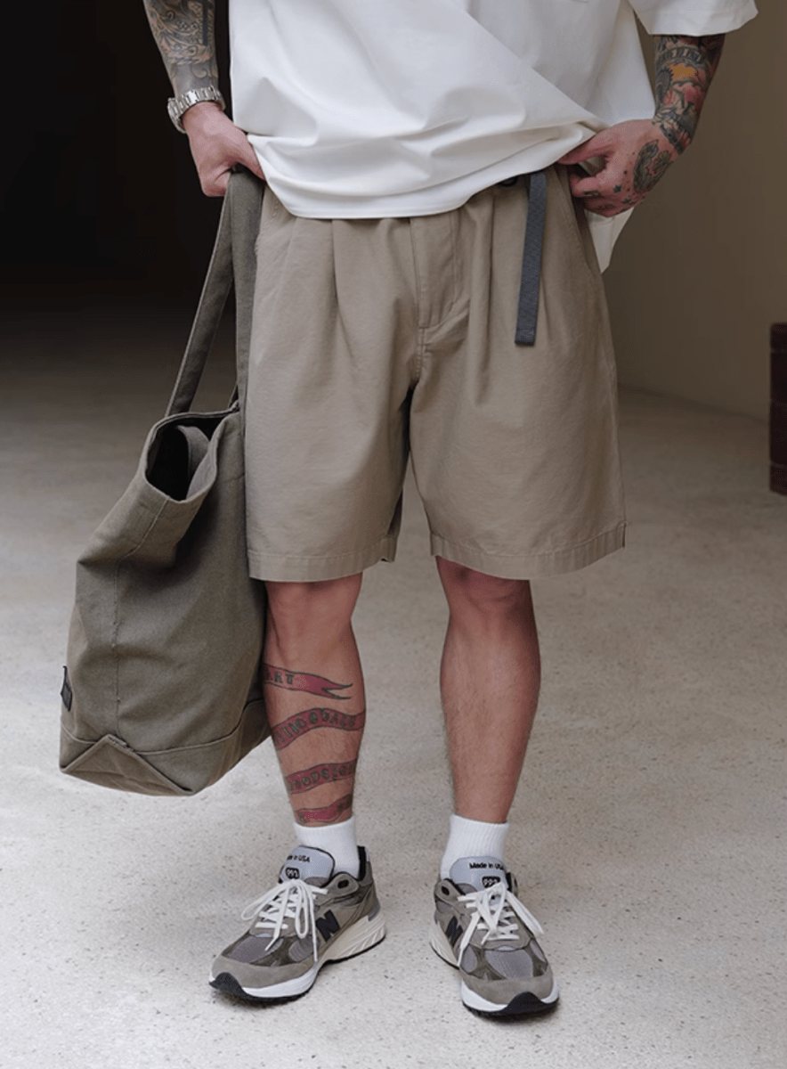 diagonal zip shorts N5212 - ファッション通販 NNine(ナイン)