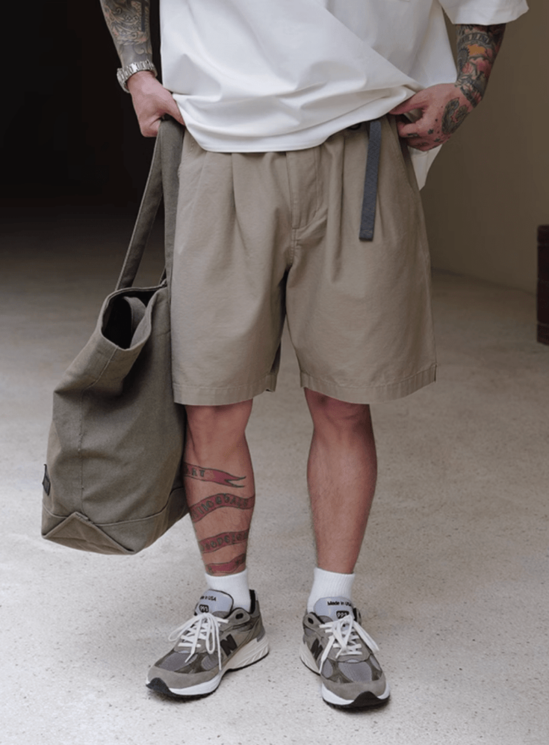 diagonal zip shorts N5212 - ファッション通販 NNine(ナイン)