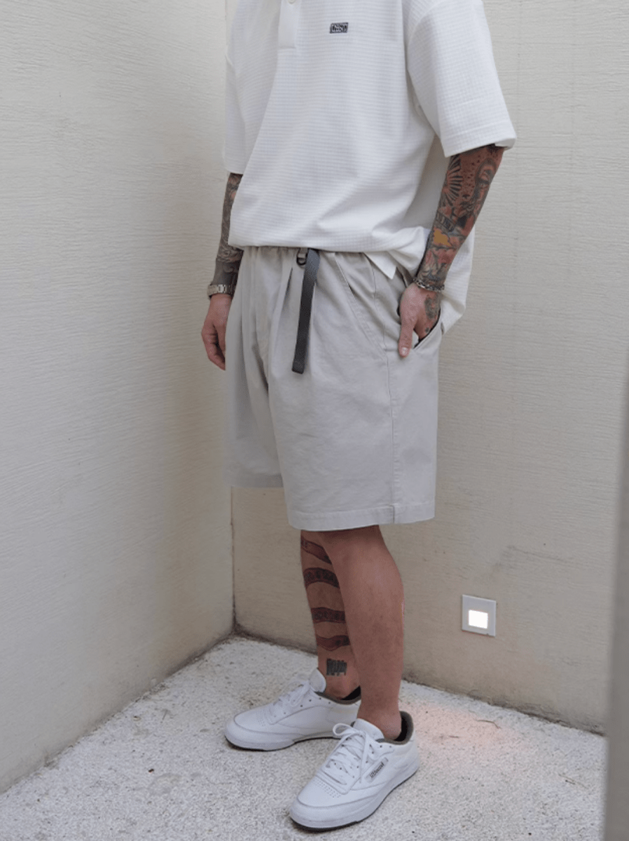 diagonal zip shorts N5212 - ファッション通販 NNine(ナイン)
