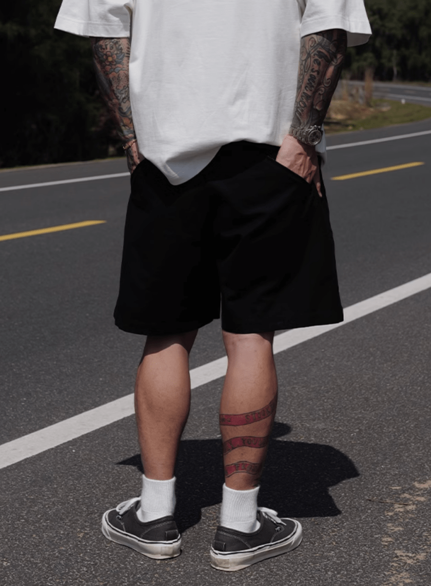diagonal zip shorts N5212 - ファッション通販 NNine(ナイン)