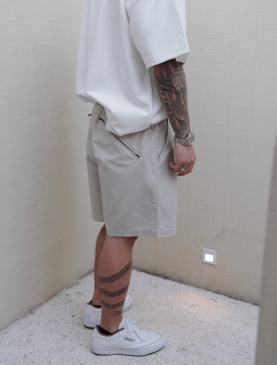 diagonal zip shorts N5212 - ファッション通販 NNine(ナイン)