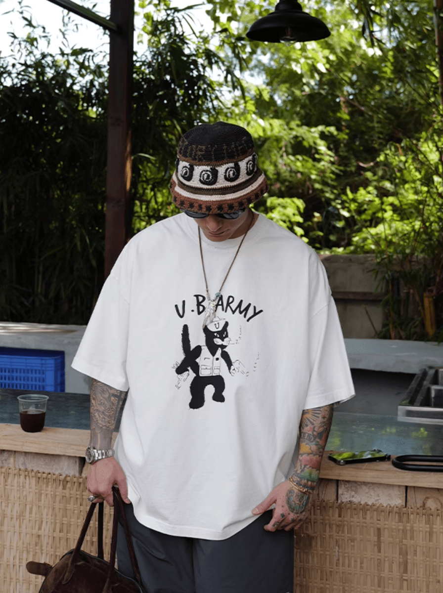 Digital Print T-shirt Artistic / デジタル プリント Tシャツ 半袖 アート N5409 - ファッション通販 NNine(ナイン)