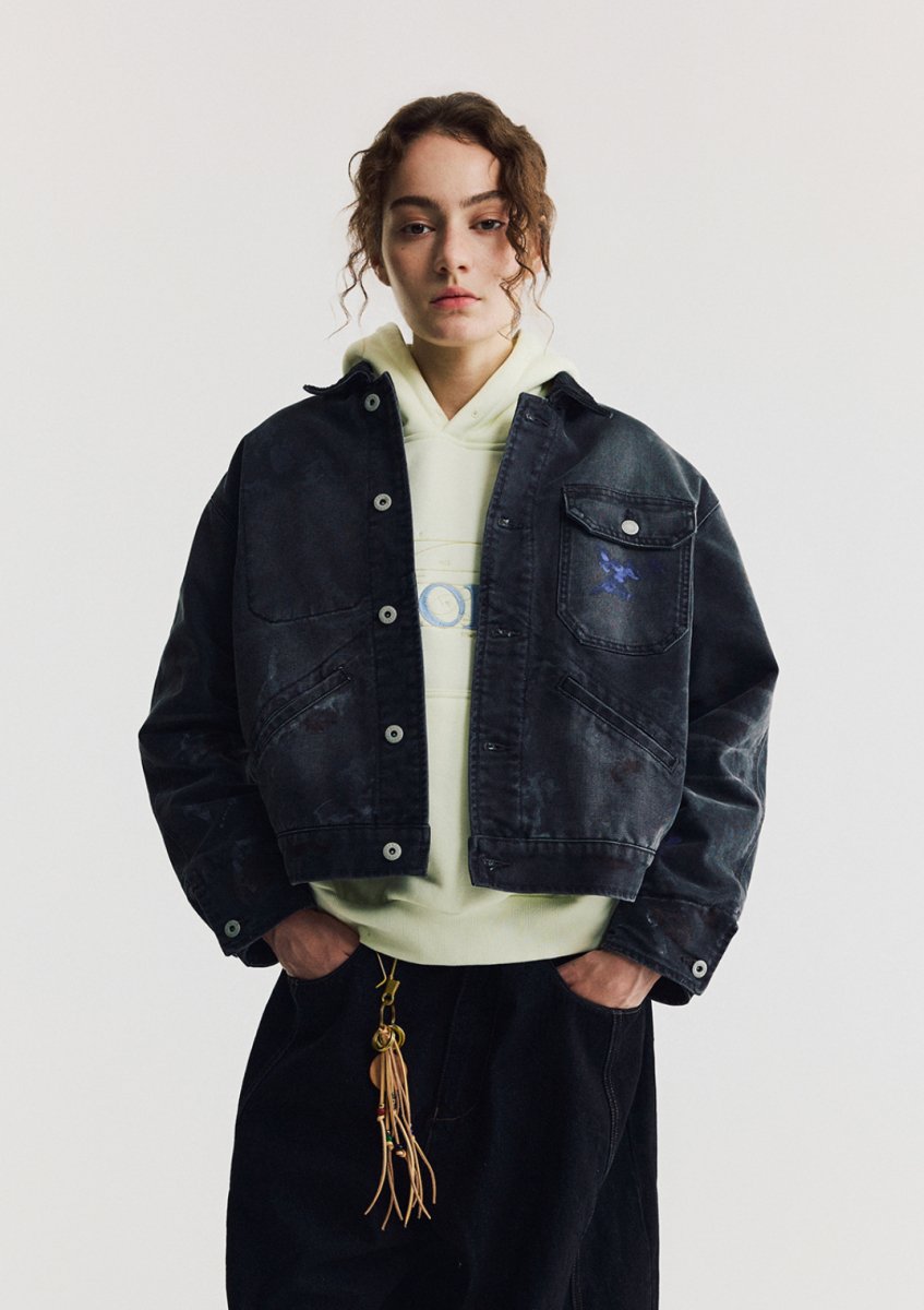 distressed detroit jacket N4653 - NNine