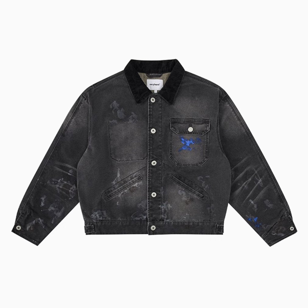 distressed detroit jacket N4653 - NNine