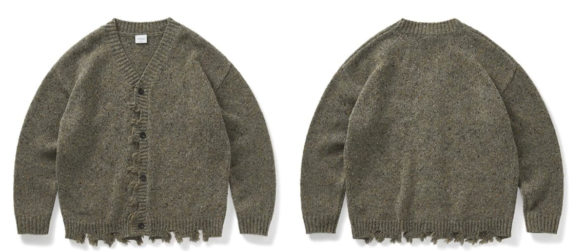 distressed knit cardigan / ウールニットカーディガン N4588 - NNine
