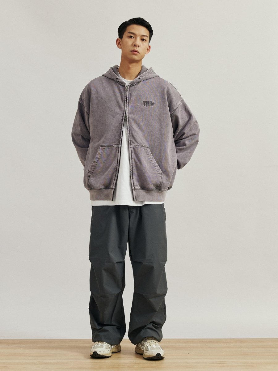 Distressed zip hoodie N3439 - NNine