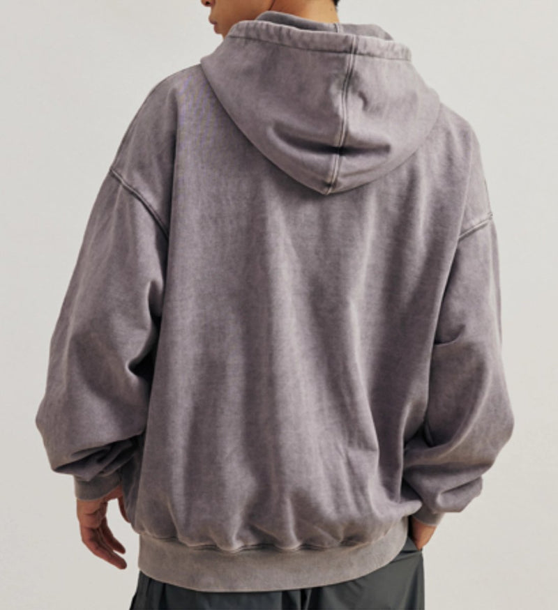 Distressed zip hoodie N3439 - NNine