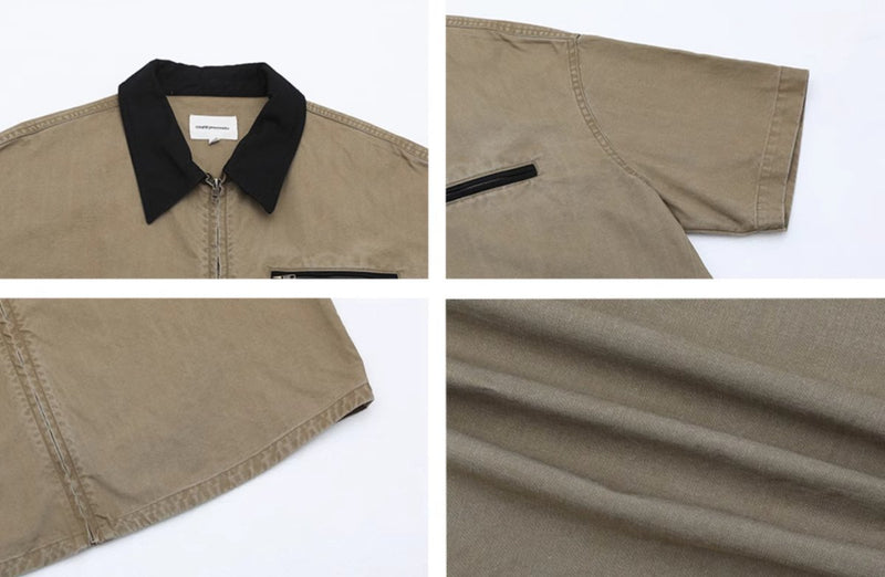 distressed zip jacket N3429 - NNine