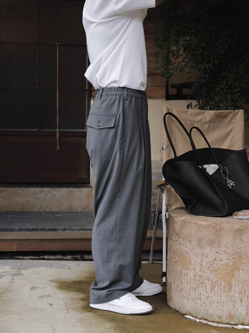 Double pleated casual pants N5551 - ファッション通販NNine（ナイン）