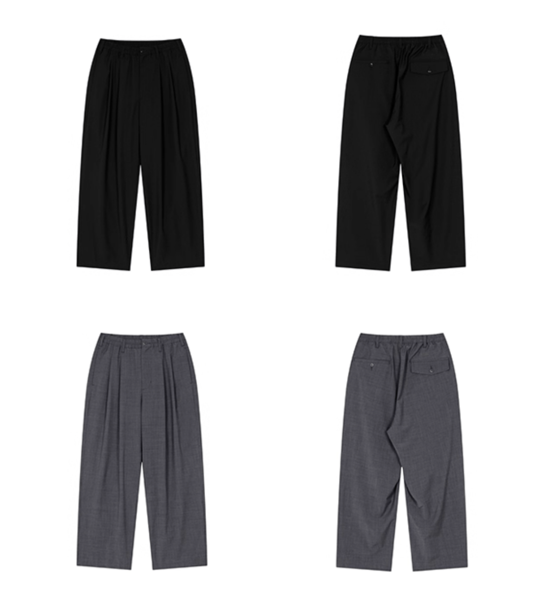 Double pleated casual pants N5551 - ファッション通販NNine（ナイン）