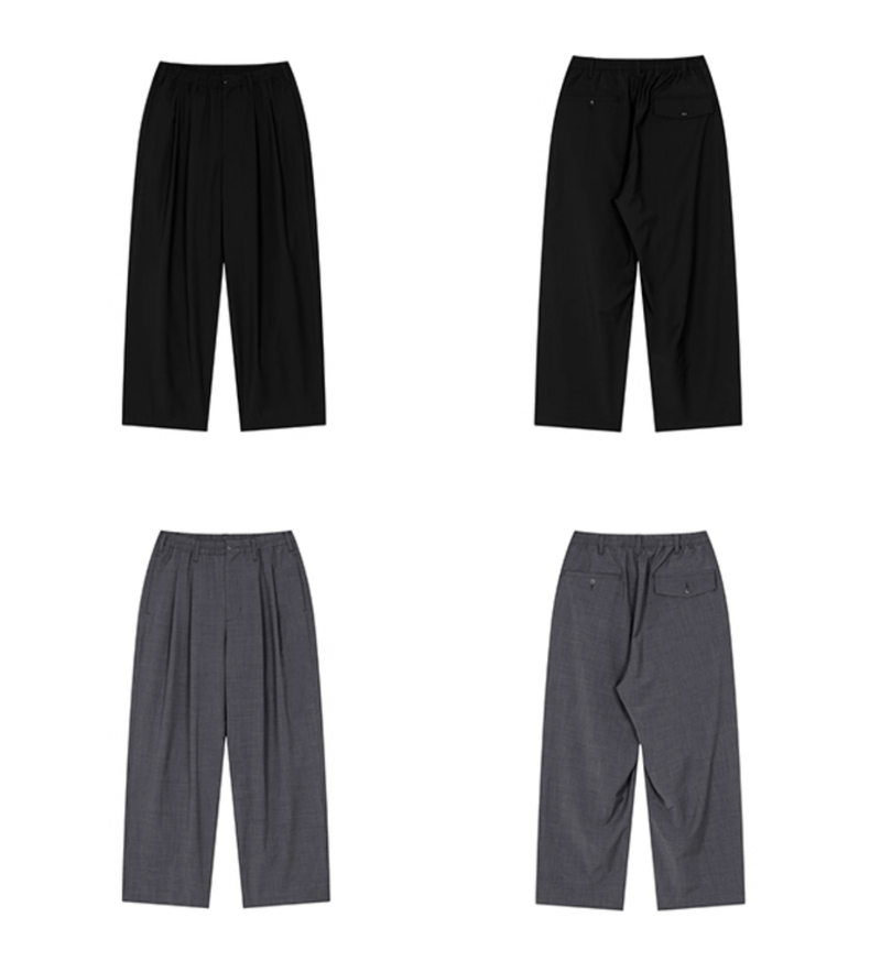 Double pleated casual pants N5551 - ファッション通販NNine（ナイン）