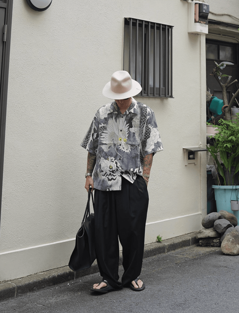 Double pleated casual pants N5551 - ファッション通販NNine（ナイン）