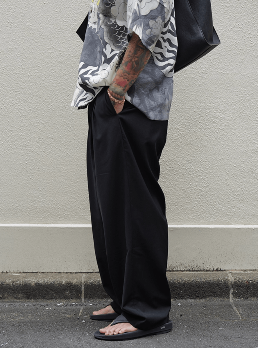 Double pleated casual pants N5551 - ファッション通販NNine（ナイン）