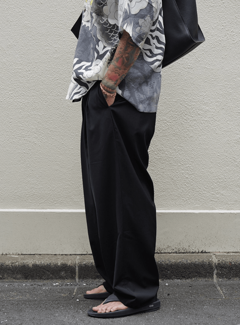 Double pleated casual pants N5551 - ファッション通販NNine（ナイン）