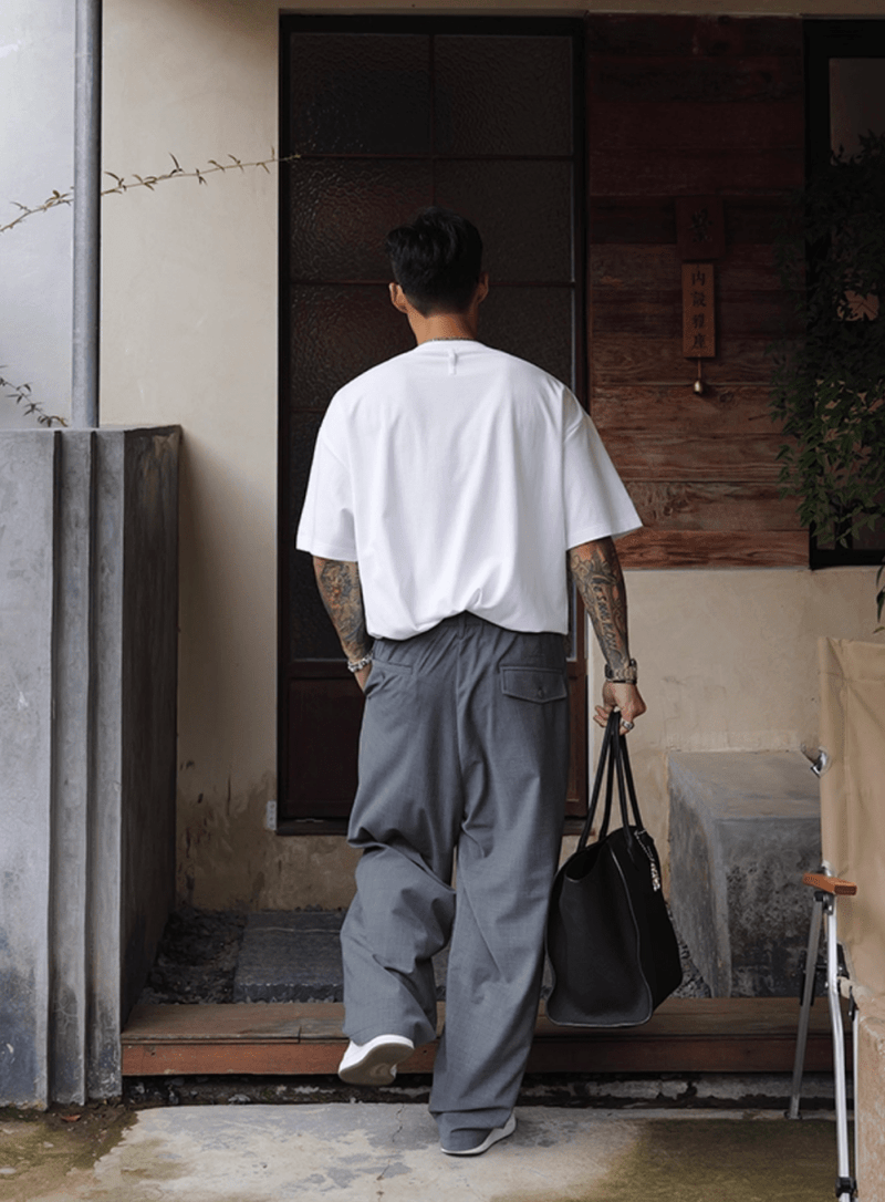 Double pleated casual pants N5551 - ファッション通販NNine（ナイン）