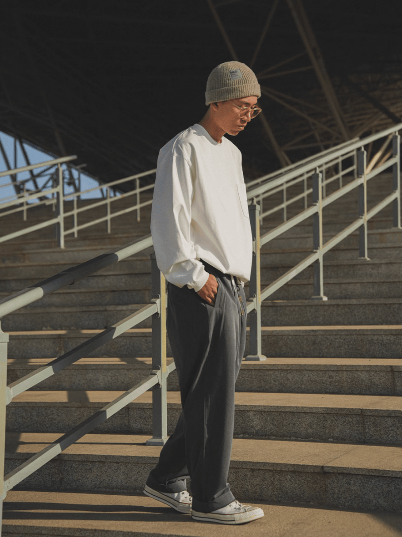 【機能性ウェア 接触冷感】double pleated draped pants N5238 - ファッション通販 NNine(ナイン)