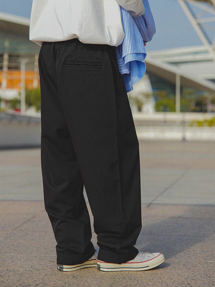 【機能性ウェア 接触冷感】double pleated draped pants N5238 - ファッション通販 NNine(ナイン)
