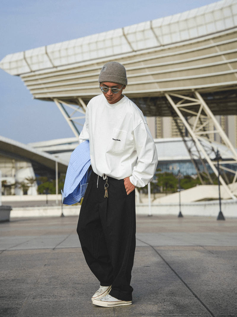 【機能性ウェア 接触冷感】double pleated draped pants N5238 - ファッション通販 NNine(ナイン)